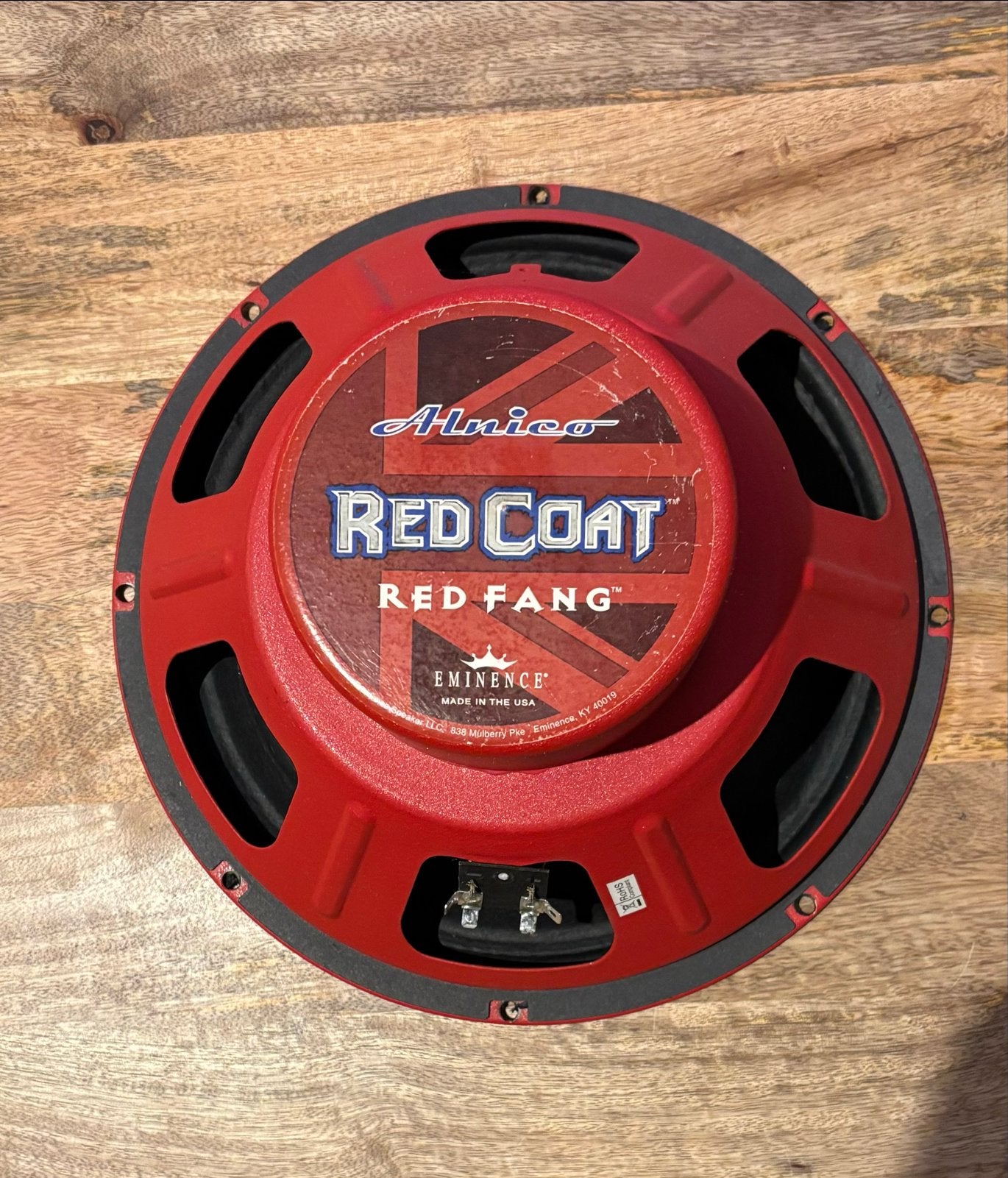 Eminence Red Coat Red Fang Alnico 12 inch gitaarluidspreker, Muziek en Instrumenten, Instrumenten | Onderdelen, Ophalen, Gebruikt