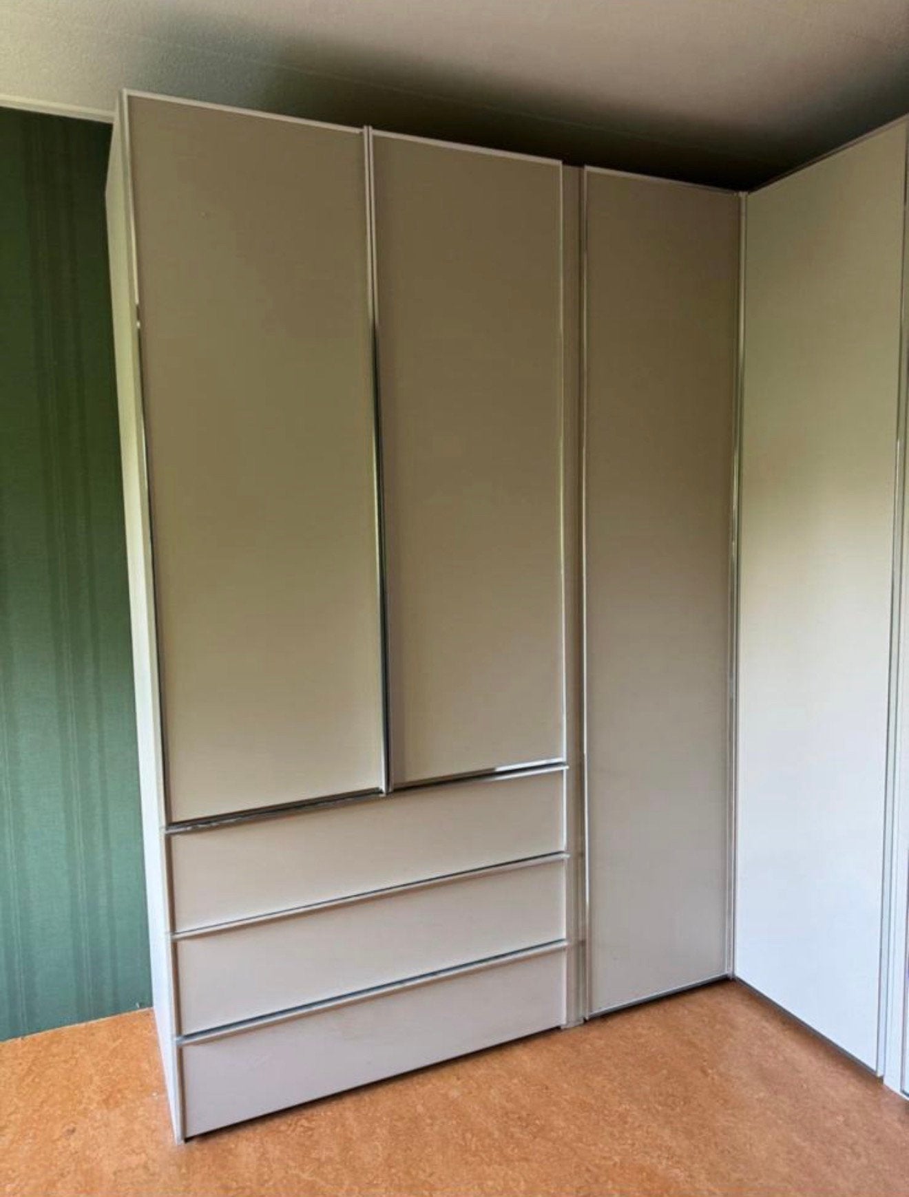 Kledingkast 2x2,20x2,20 met lades en hangruimte, Ophalen, Zo goed als nieuw, 50 tot 75 cm, 200 cm of meer
