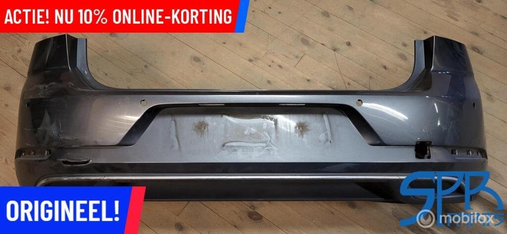 VW GOLF 7 7.5 VII FACELIFT LR7H ACHTERBUMPER 4x PDC SCHEUR!!