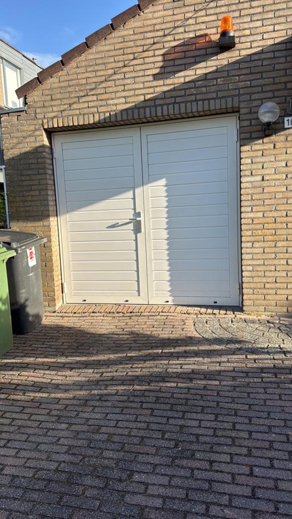 Luxe line openslaande garage deur, Ophalen of Verzenden, Zo goed als nieuw, Hout