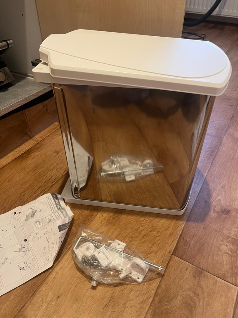 18L keukenast prullenbak, Ophalen, Zo goed als nieuw, Kunststof, Minder dan 50 cm