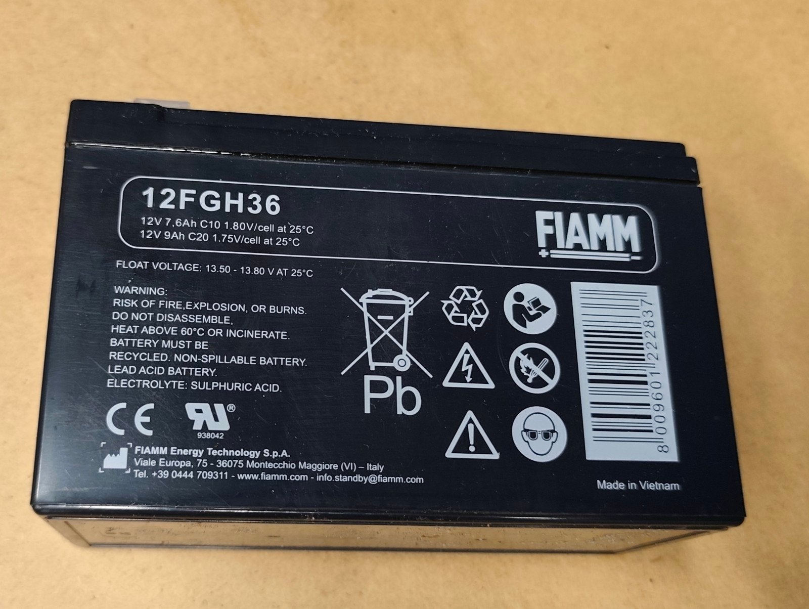 Loodaccu 12V 7.6Ah - Alarm, Noodverlichting, Tuin, Ophalen, Nieuw