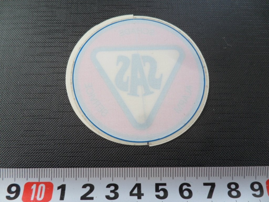 sticker Raamsticker SAS Schade Alarm Service, Ophalen of Verzenden, Zo goed als nieuw