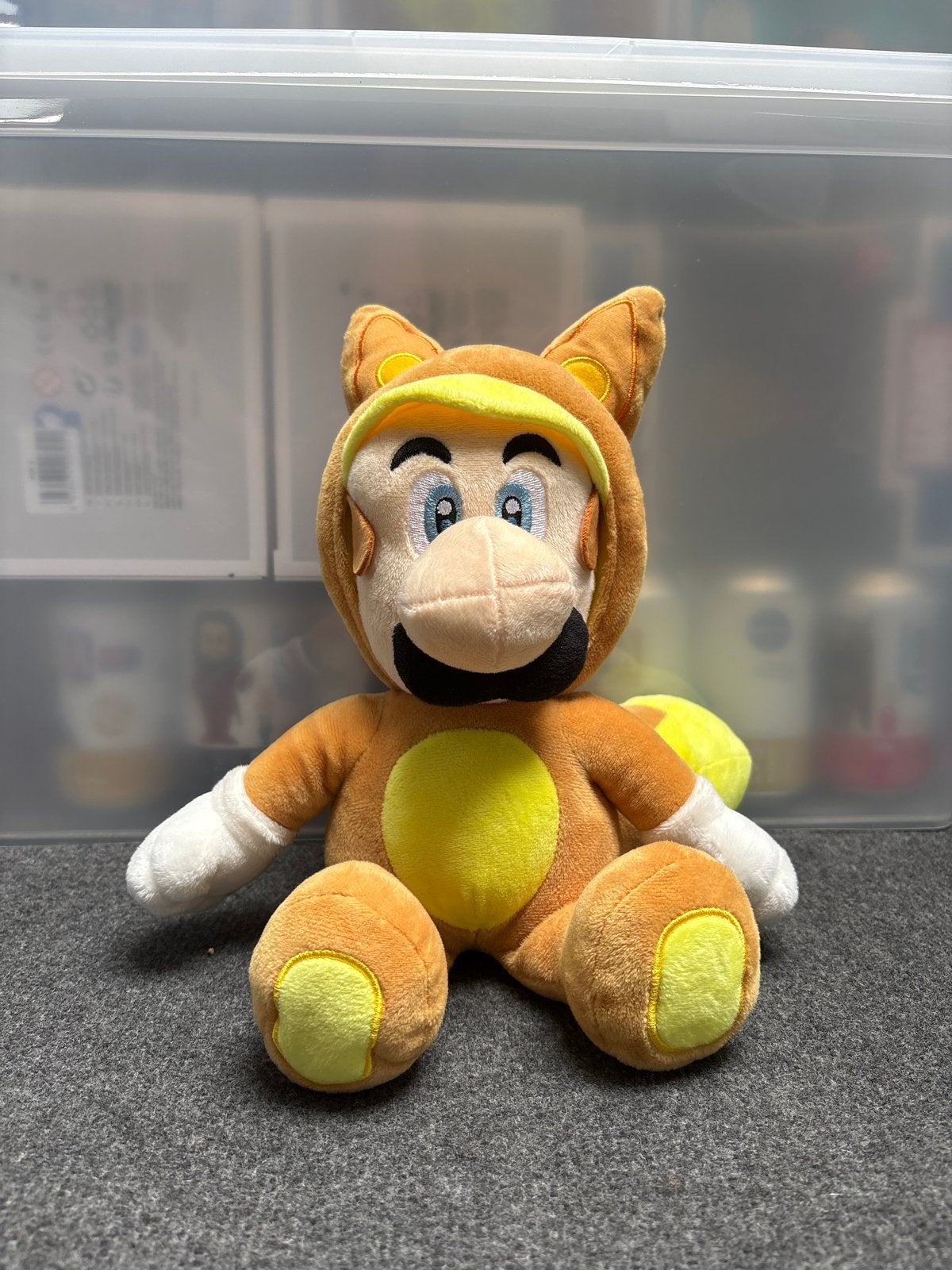 Super Mario Tanooki Luigi knuffel, Overige typen, Ophalen of Verzenden, Zo goed als nieuw, Nintendo