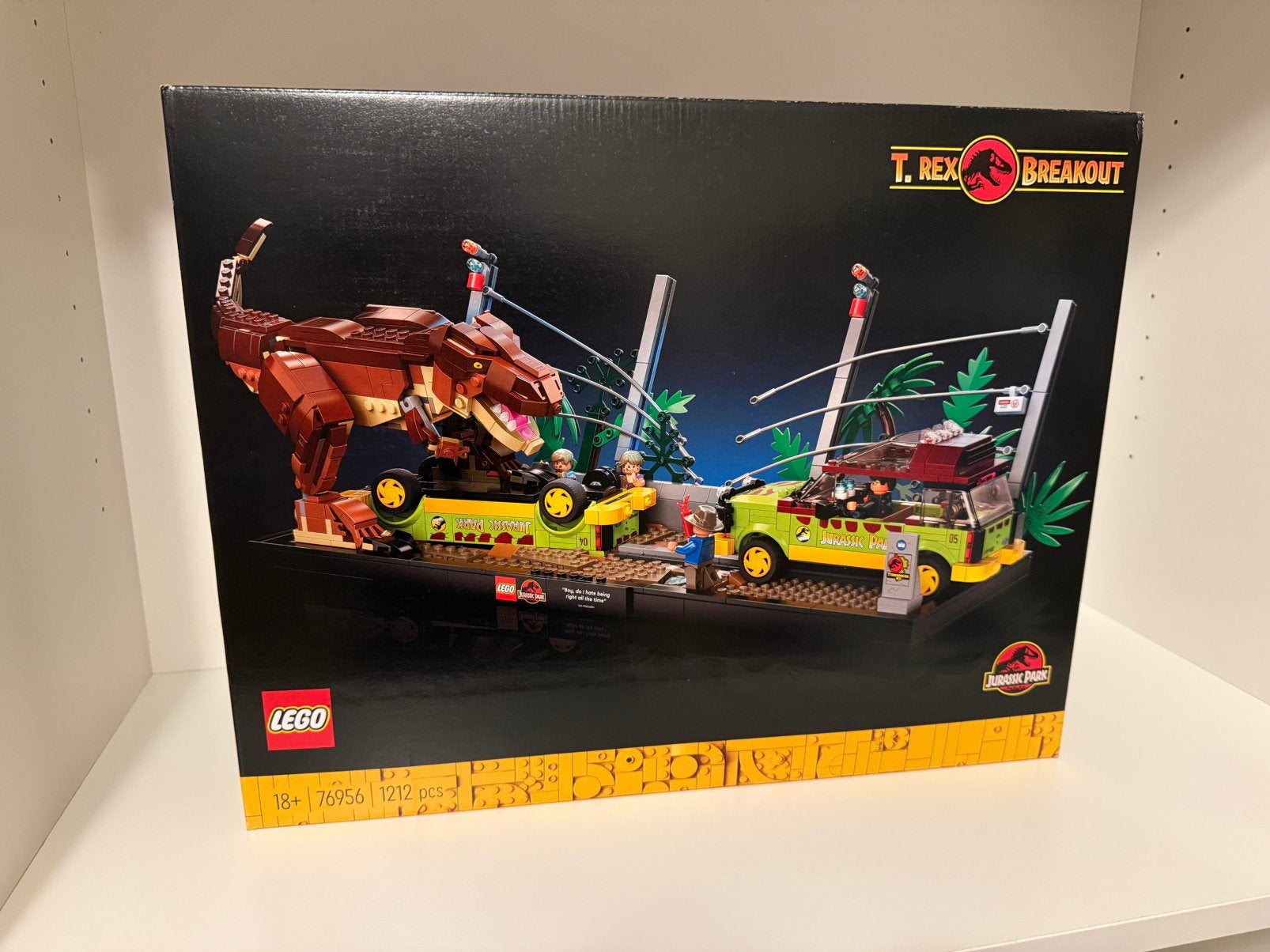 Lego 76956 Jurassic Park T-Rex Breakout, Jurassic World, Lego, Nieuw, Ophalen of Verzenden