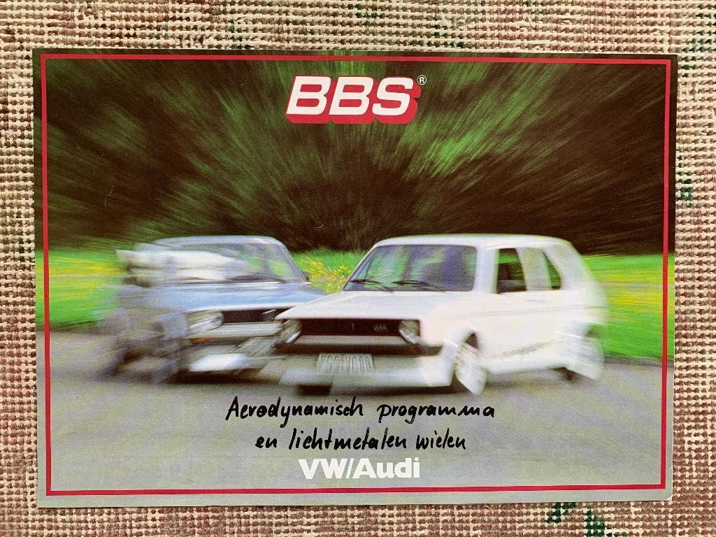 Nederlandse brochure originele BBS lichtmetalen velgen 1982, BBS, Ophalen of Verzenden, Zo goed als nieuw, Overige merken