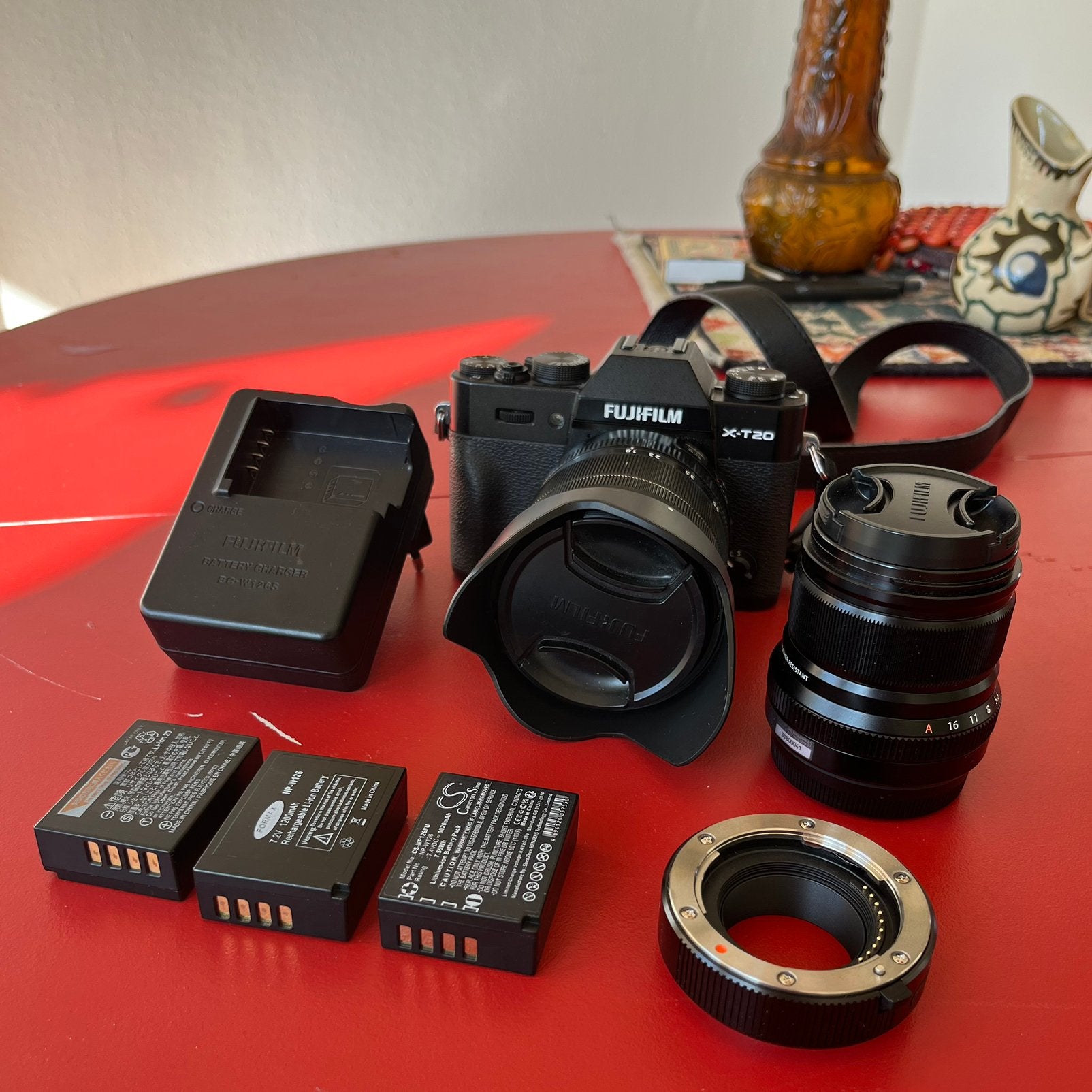 Fujfilm X-T20 + 18-55mm + 50mm F2 +-16 + MCEX-16, Ophalen of Verzenden, Zo goed als nieuw, Fujifilm, Minder dan 4 keer