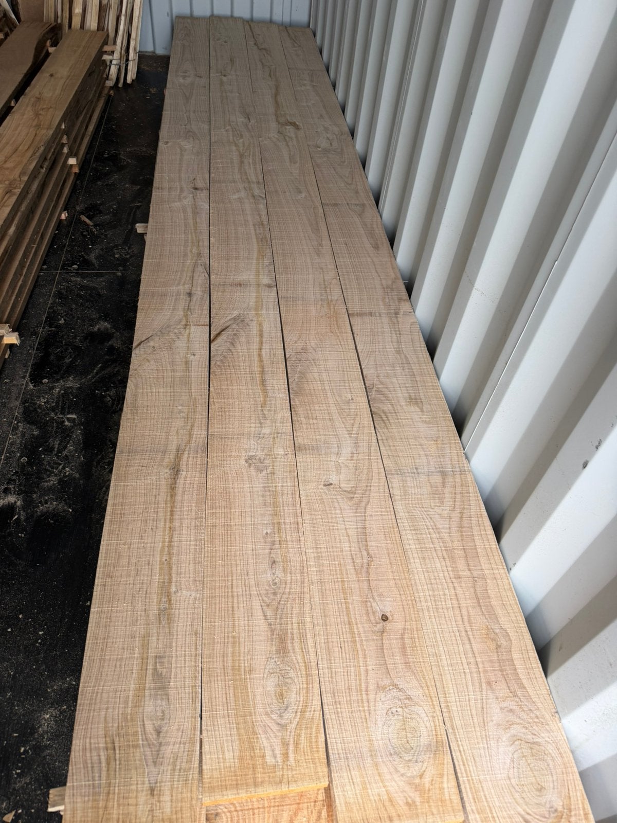 Zeer mooie eiken planken 420x20x2,5 cm, Ophalen, Zo goed als nieuw, 250 cm of meer, Planken