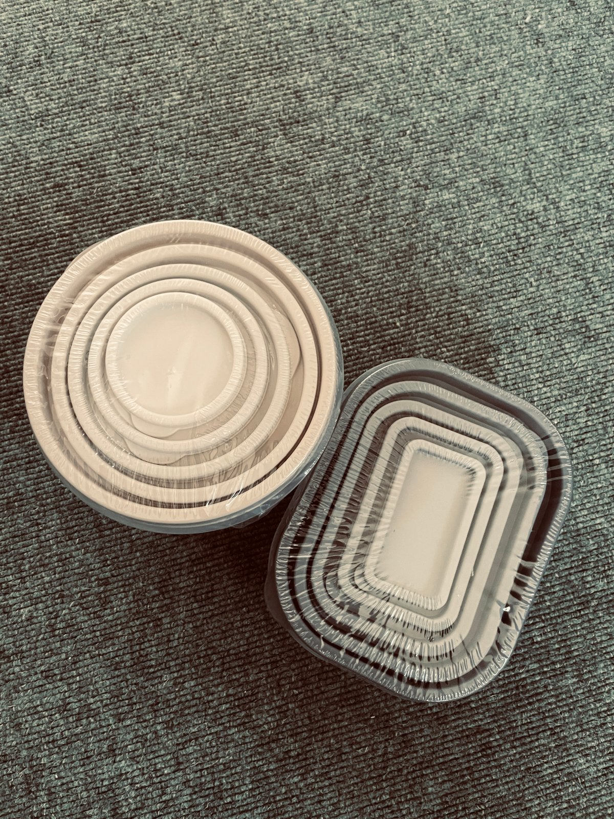 Nieuwe in elkaar passende bakjes - rond en rechthoekig, Overige typen, Kunststof, Nieuw, Ophalen of Verzenden