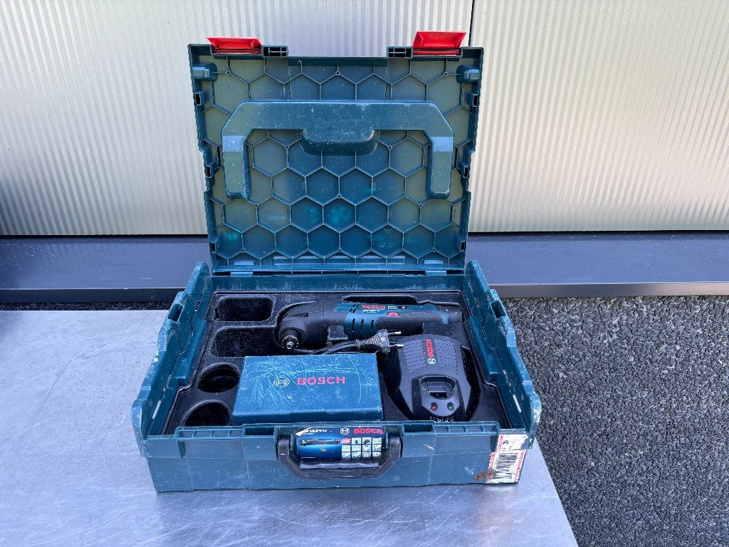 Bosch Blauw GOP 10.8V-LI Accu-multitool set 1 X, Doe-het-zelf en Verbouw, Gereedschap | Schuurmachines, Bosch, Gebruikt, Robert Bosch B.V. Achtseweg Zuid 173 5651 GW Eindhoven Nederland