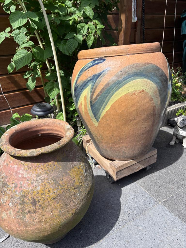 Bloempot groot kiki pot, Ophalen, Rond, Aardewerk, Minder dan 40 cm