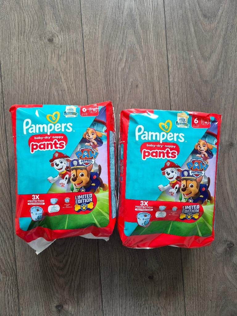 Luierbroekjes Pampers baby-dry Paw Patrol maat 6, Ophalen, Nieuw, Overige typen, Overige merken