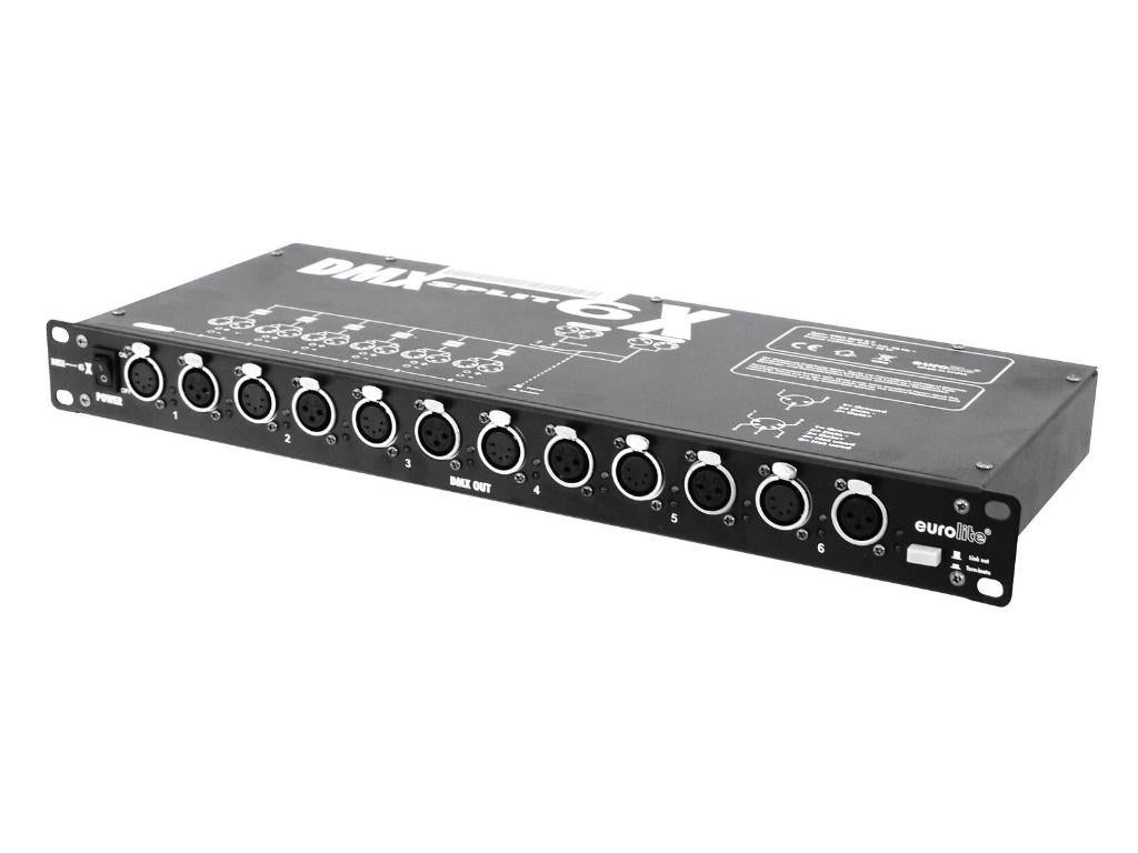 EUROLITE Split 6X DMX Splitter, Geluidgestuurd, ,, Nieuw, Ophalen of Verzenden