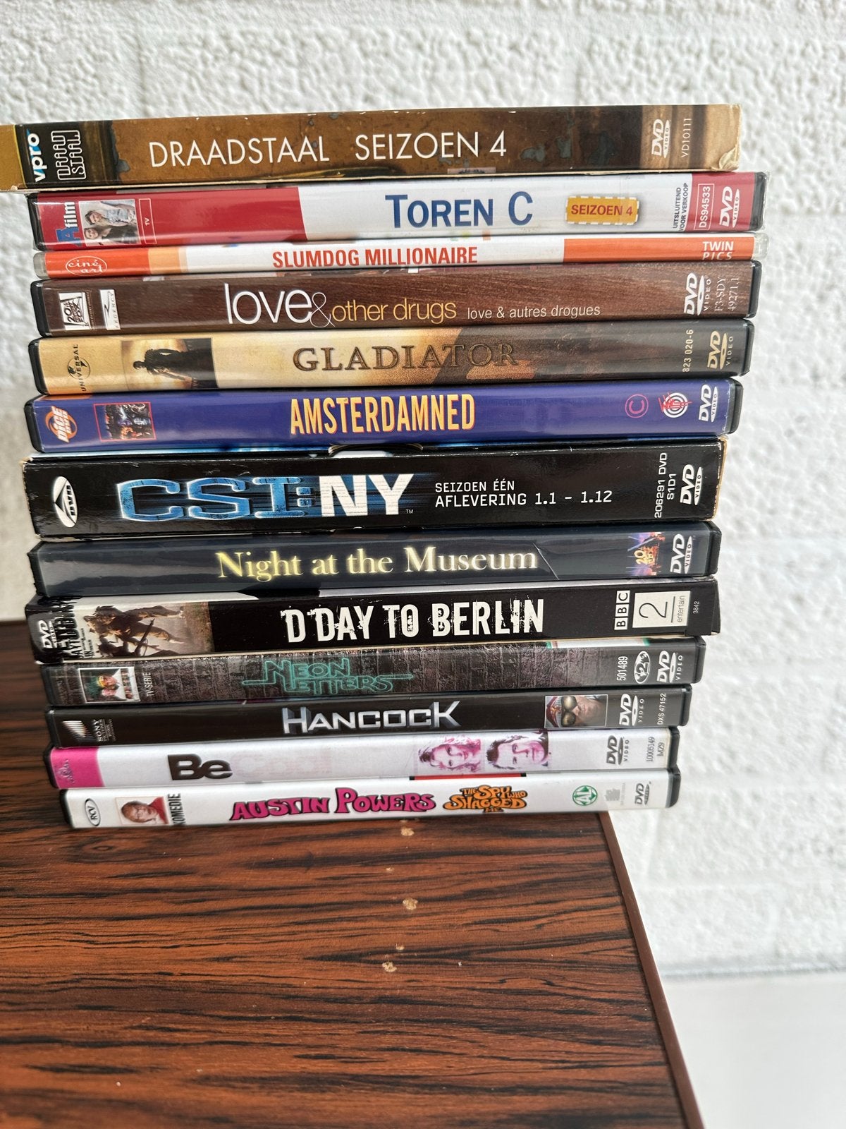 13 diverse DVD's te koop: films en series, Gebruikt, Nederlands, Vanaf 12 jaar, Inclusief doosje