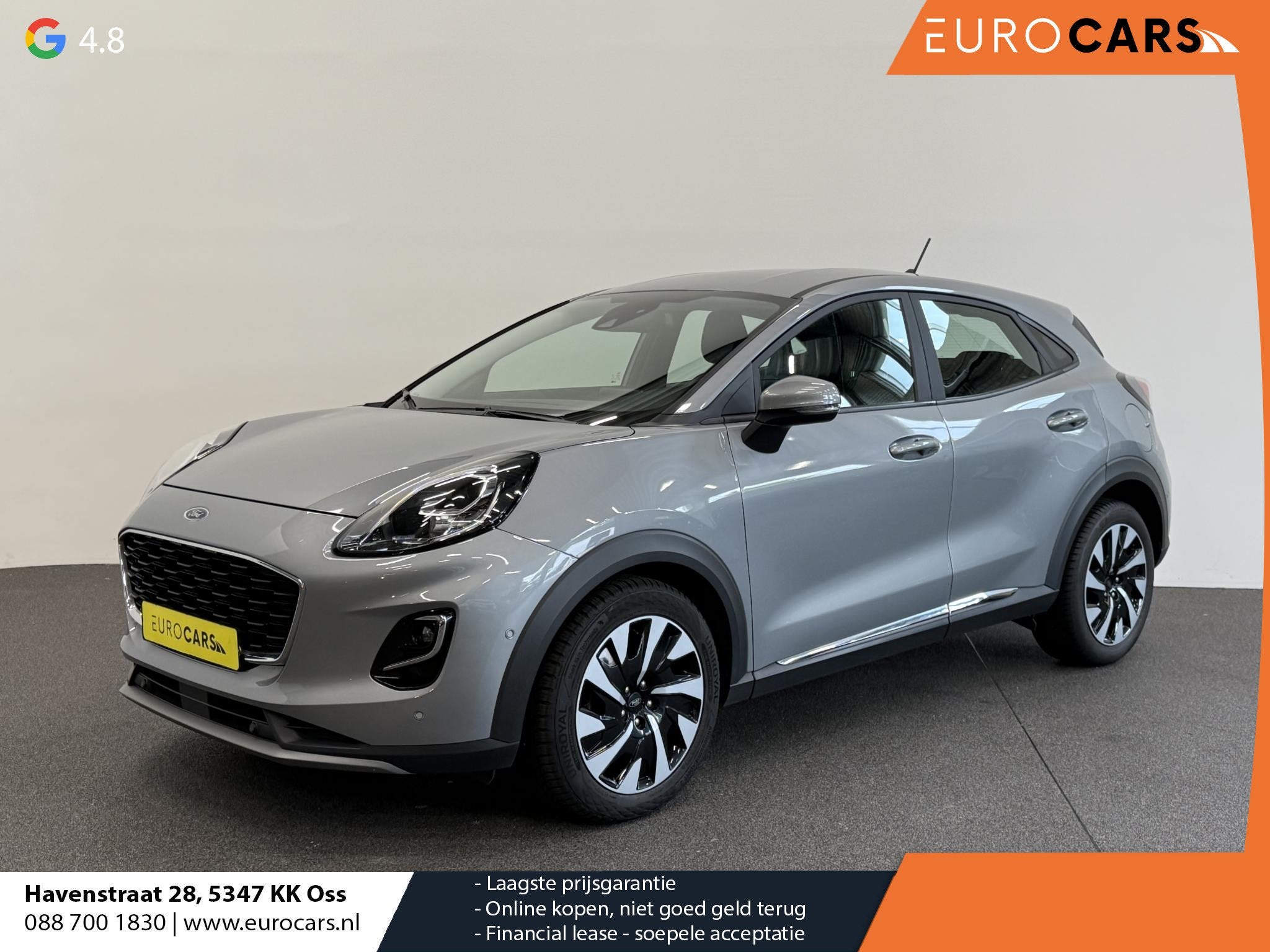Ford Puma 1.0 EcoBoost Automaat Hybrid Titanium Adaptive Cru, Auto's, Dealer onderhouden, 665 kg, 3 cilinders, SUV of Terreinwagen