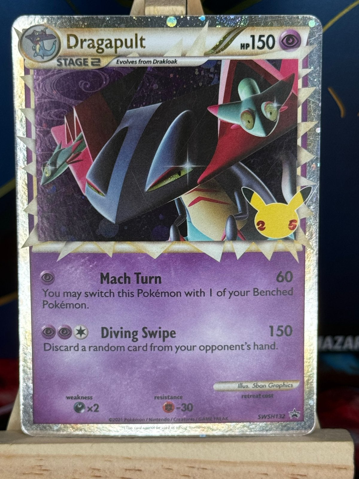 Dragapult #SWSH132 | Pokemon Celebrations, Hobby en Vrije tijd, Verzamelkaartspellen | Pokémon, Ophalen of Verzenden, Zo goed als nieuw