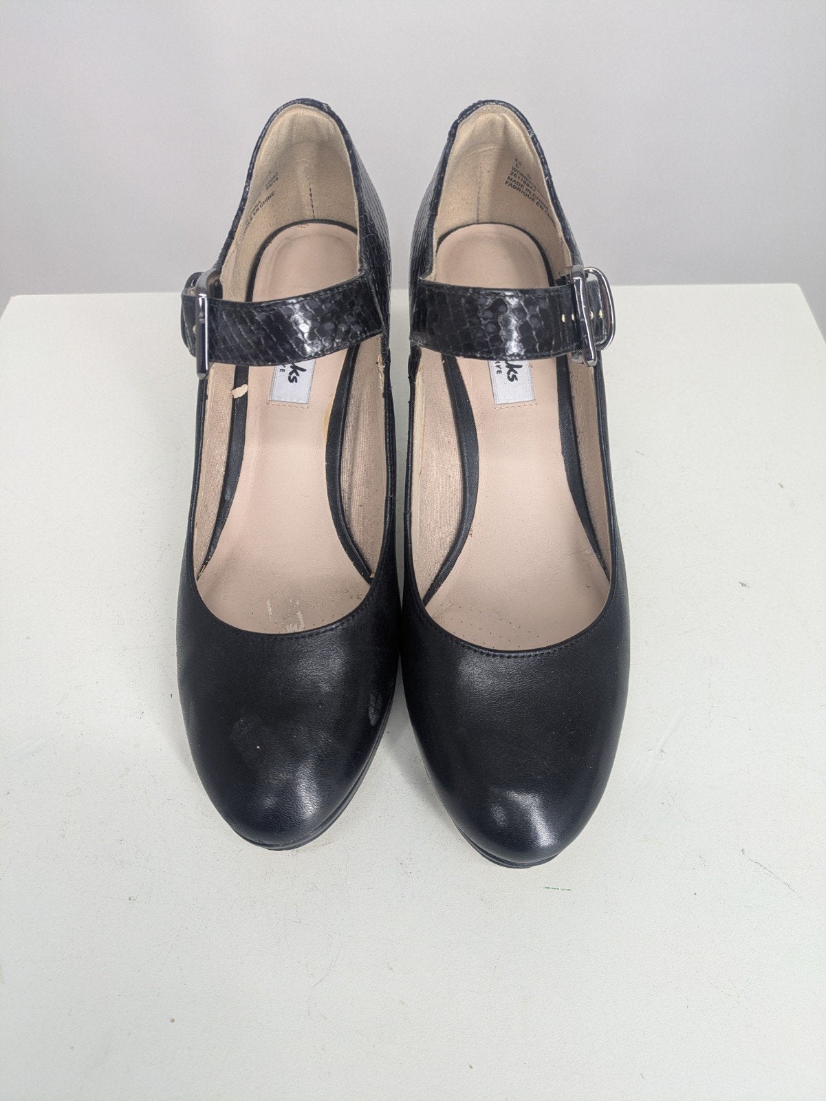 Clarks Narrative zwarte pumps met slangenprint, Clarks, Pumps, Geen idee, Zwart