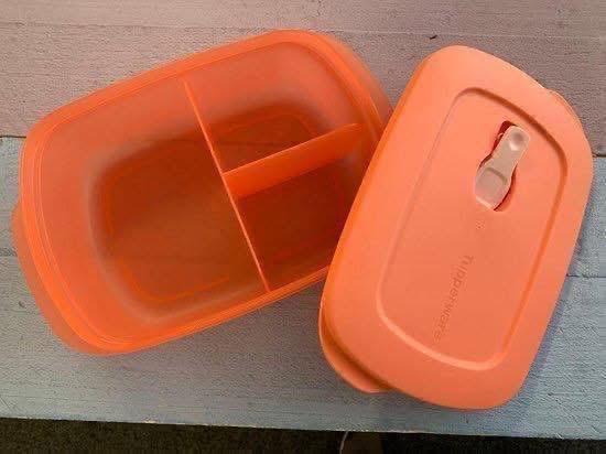 Tupperware Crystal Wave rechthoekige bak, Huis en Inrichting, Keuken | Tupperware, Ophalen of Verzenden, Nieuw, Oranje, Bak of Kom