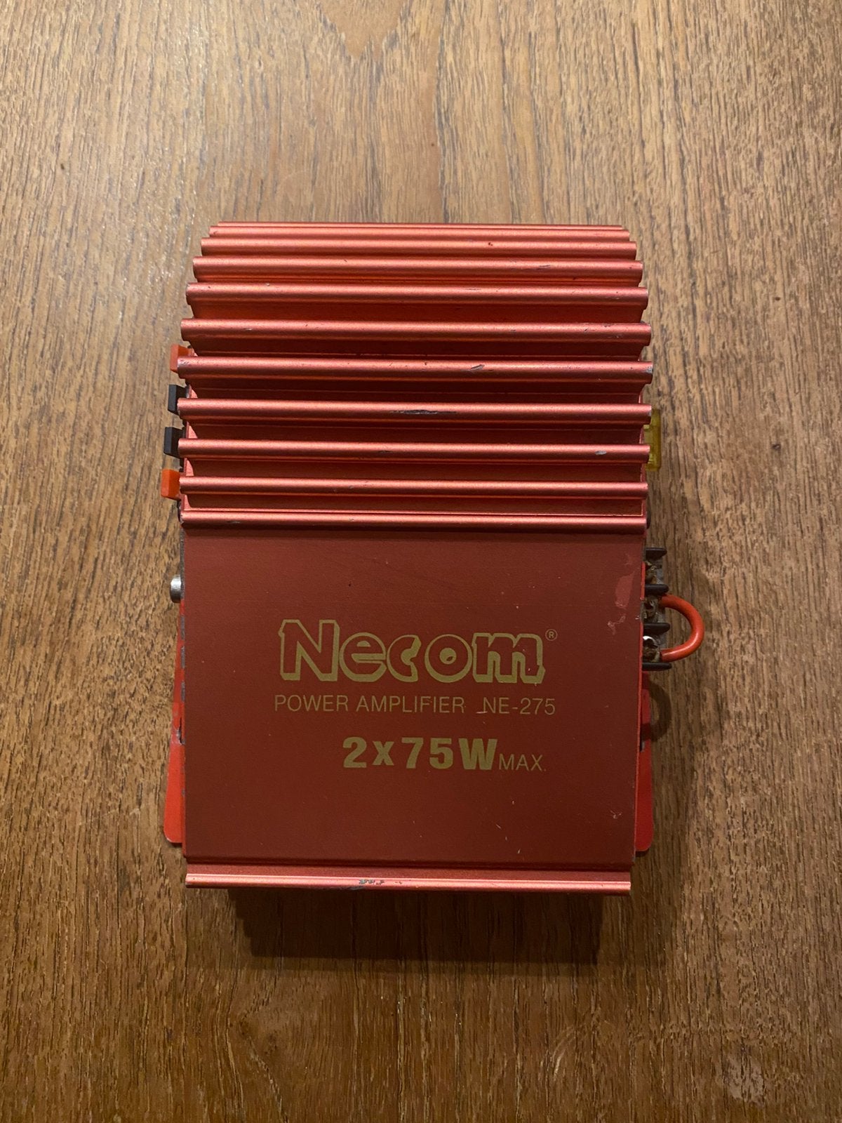 Necom auto audio versterker 2x75W, Ophalen of Verzenden, Gebruikt