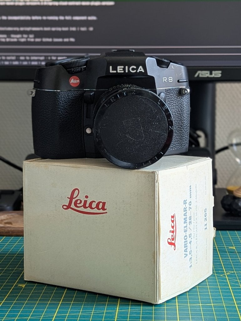 Leica R8 set, Ophalen of Verzenden, Gebruikt, Spiegelreflex, Leica