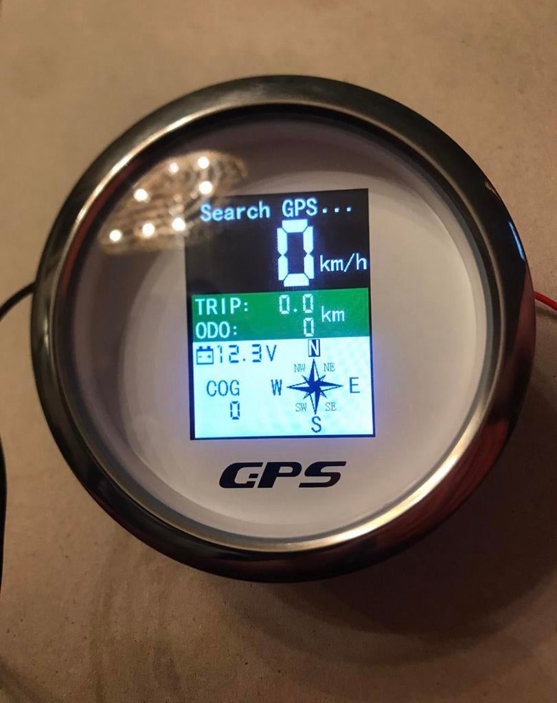 Gps Digitale Snelheidsmeter Voltmeter Kompas Boot klok 12V, Ophalen of Verzenden, Nieuw