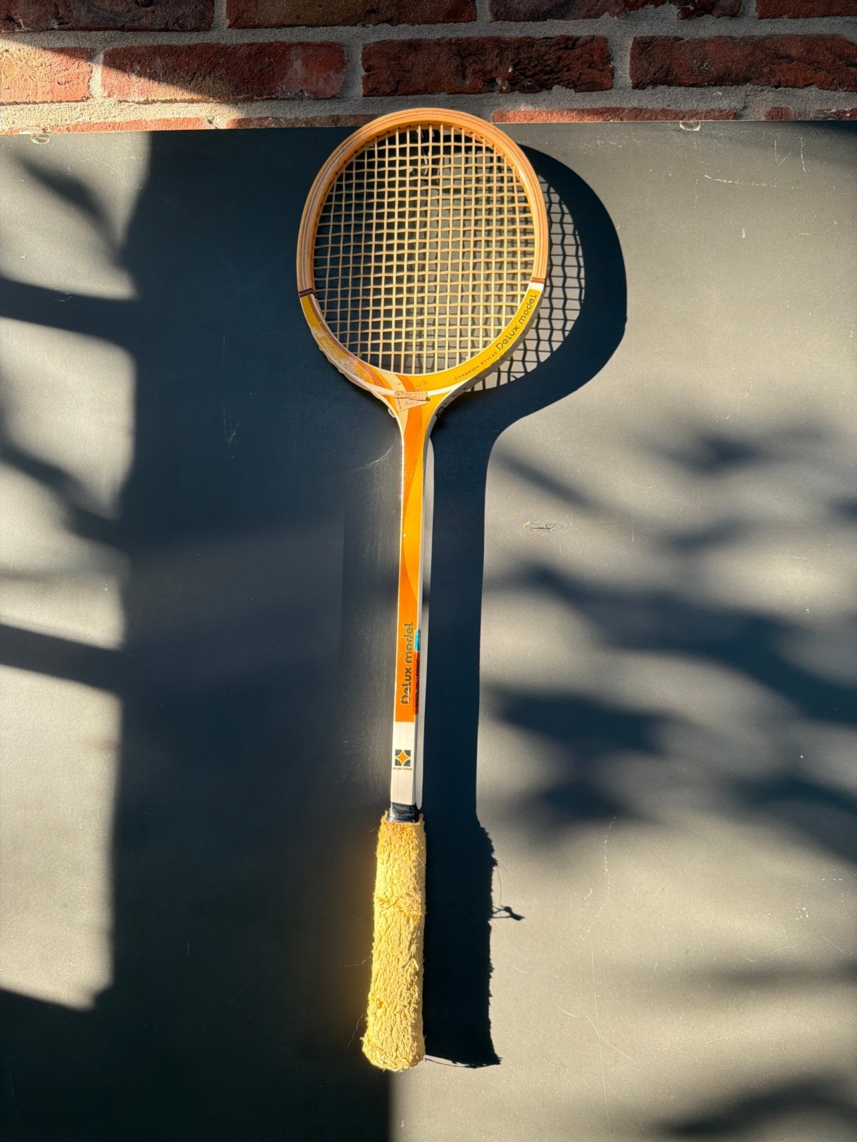 Vintage badmintonracket - Delux Model, Ophalen of Verzenden, Gebruikt, Racket(s)