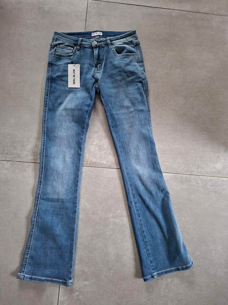 Flared jeans Meet me there, NIEUW maat xxs/xs, Broek, Meisje, Nieuw, Meet me there