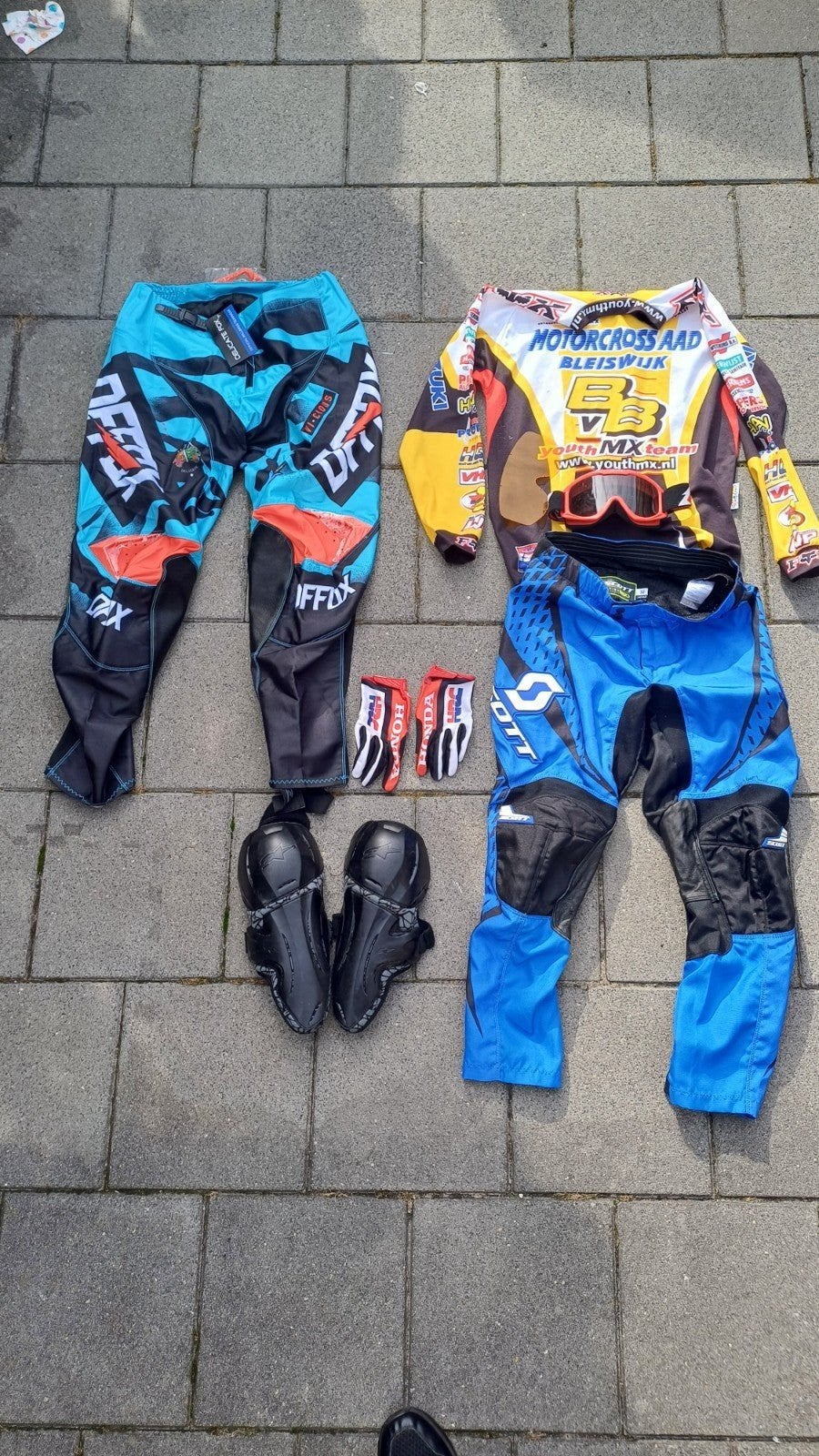 Complete Motorcross set/gear: Kleding, Bescherming & Acces, Heren, Scott, Delicate Fox, Alpinestars, Honda, Jopa, Tweedehands