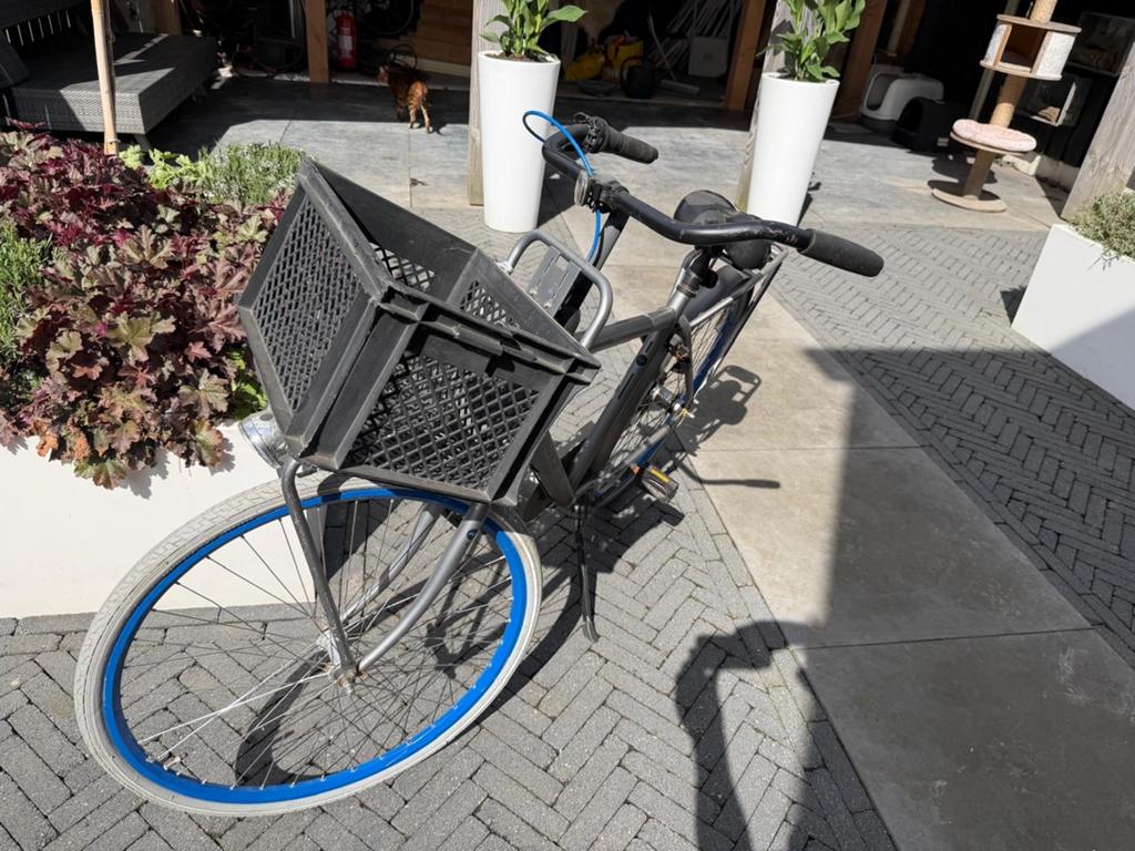 Cortina Mild transportfiets met krat 28 inch - Gebruikt, Ophalen, Gebruikt, Overige merken, Versnellingen
