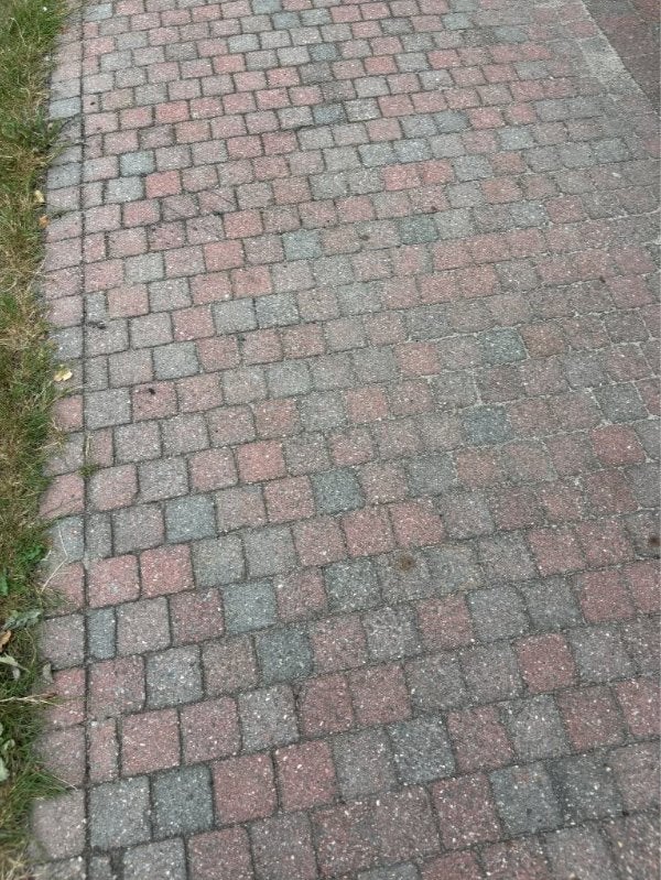 GRATIS: Getrommelde beton klinkers 10x10x6 cm, Tuin en Terras, Ophalen, Gebruikt, Klinkers, 10 m² of meer