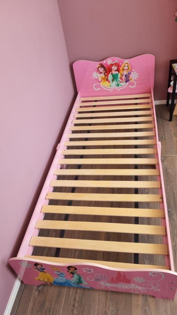 Prinsessen bed 80x200 (disney) inclusief lattenbodem, Kinderen en Baby's, Kinderkamer | Bedden, Ophalen, Gebruikt, 70 tot 85 cm