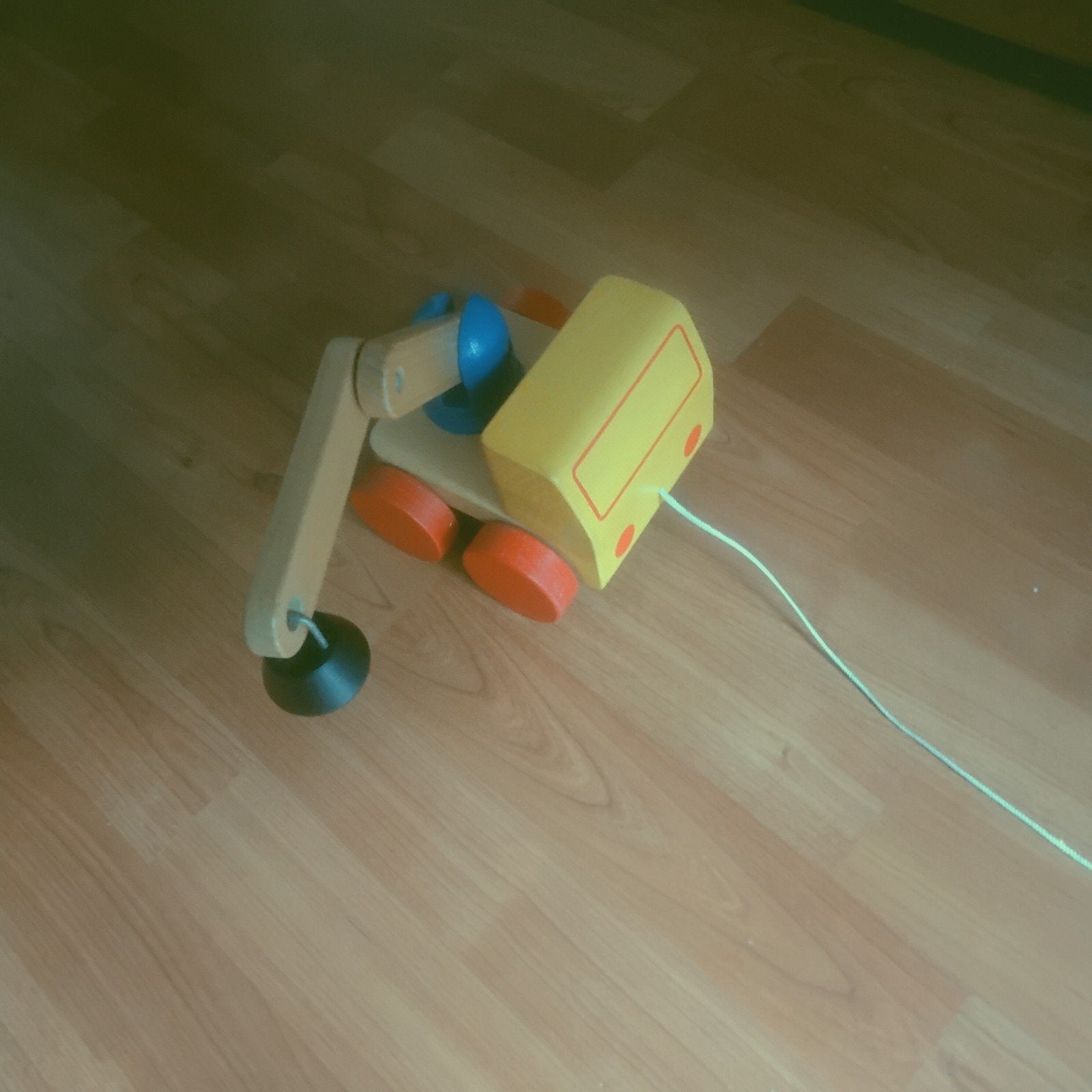 Houten wagentje. Trekspeelgoed enz speelgoed, Ophalen, Gebruikt, Duw- of Trekspeelgoed