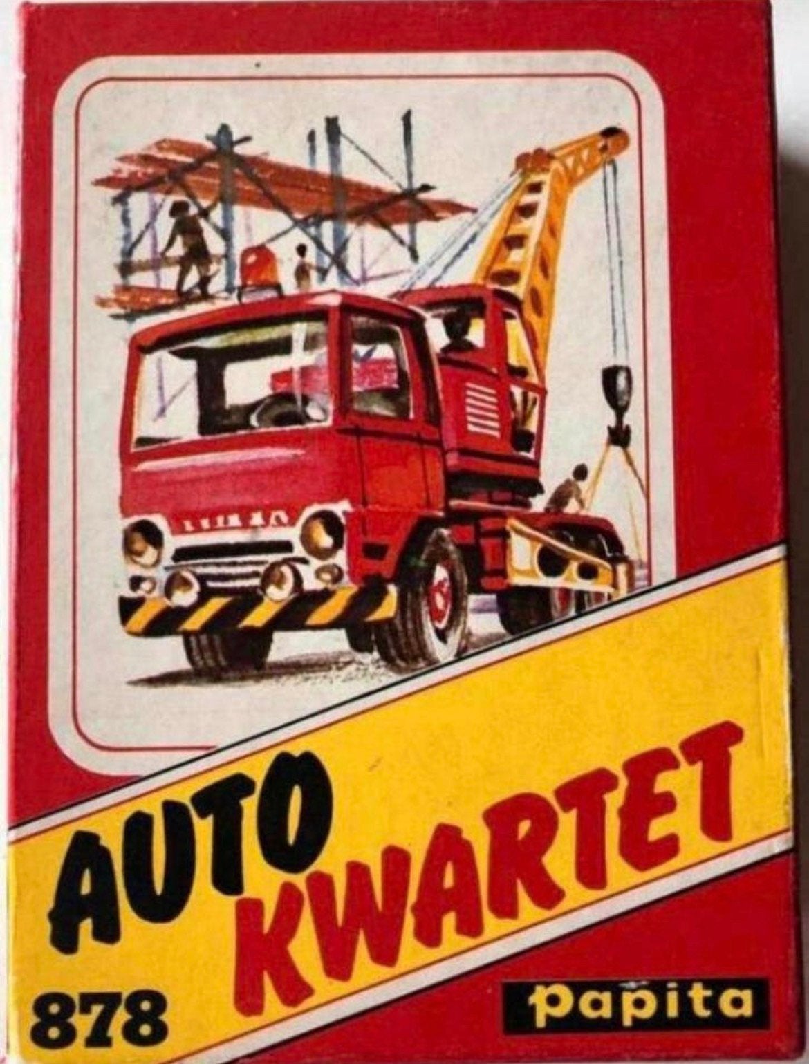 Vintage Auto kwartet spel Papita 877, Verzamelen, Ophalen of Verzenden, Gebruikt, Kwartet(ten)