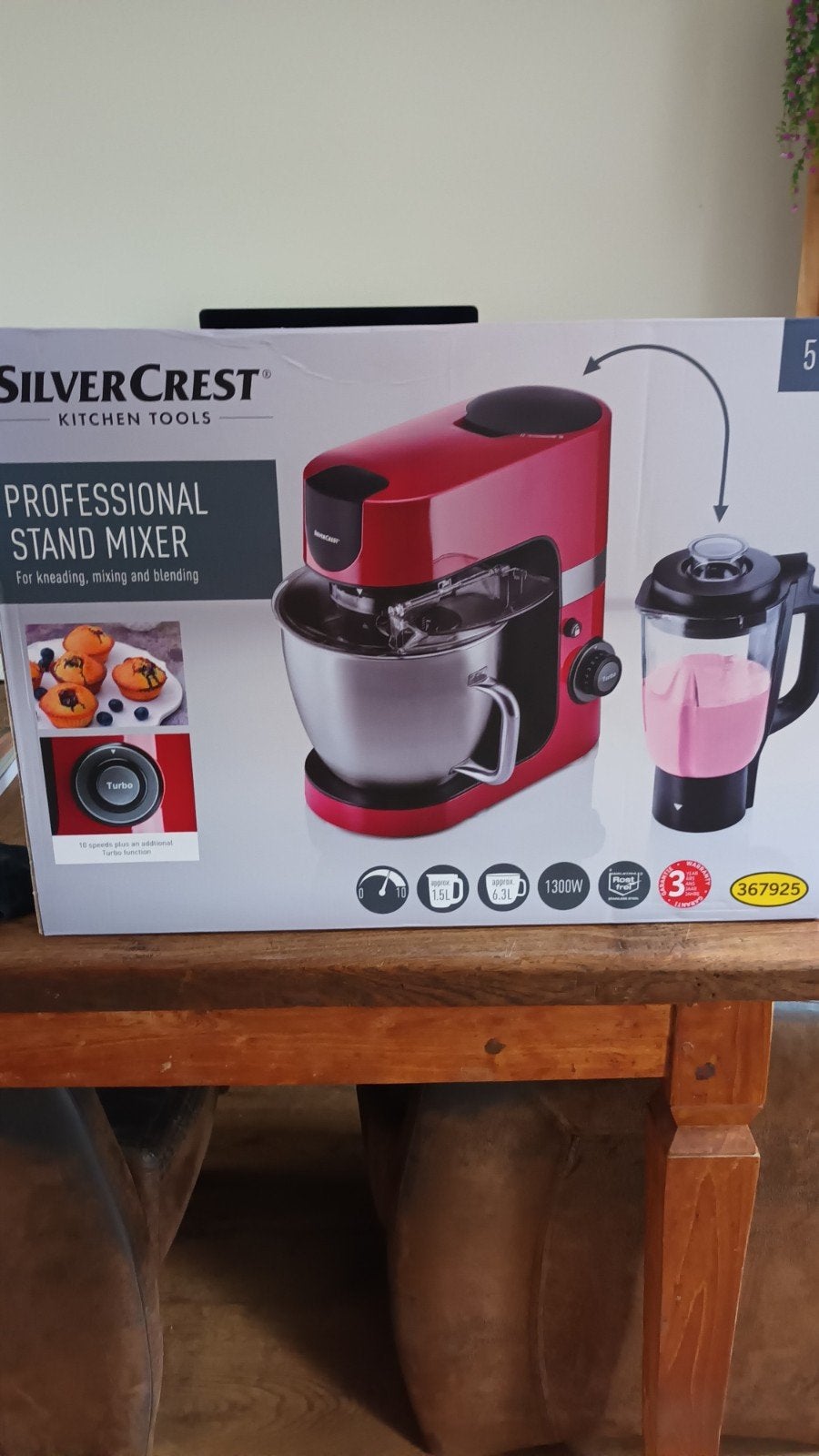 Silvercrest professionele mixer, 4 liter of meer, Ophalen of Verzenden, 3 snelheden of meer