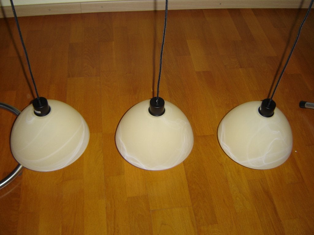 Plafond hanglamp 3 lichts, Ophalen, Nieuw, Glas, E27 (groot)