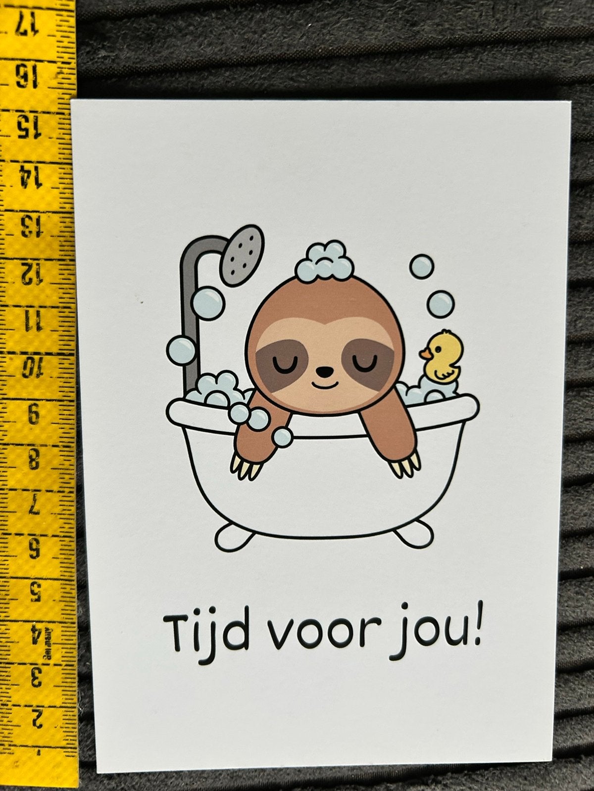 50. Kaart illustr Bad met diertje erin