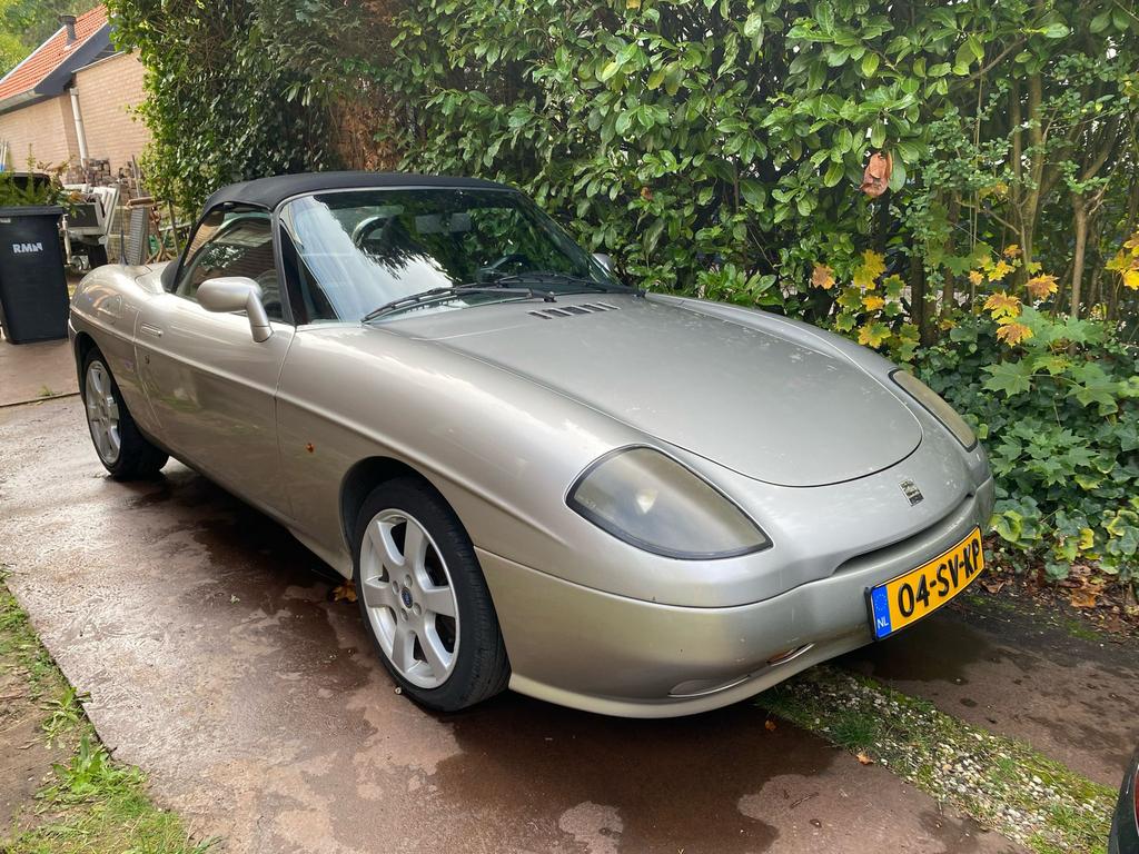 Fiat Barchetta 183 1996 Grijs, Auto's, Voorwielaandrijving, Stof, 40 €/maand, Zwart