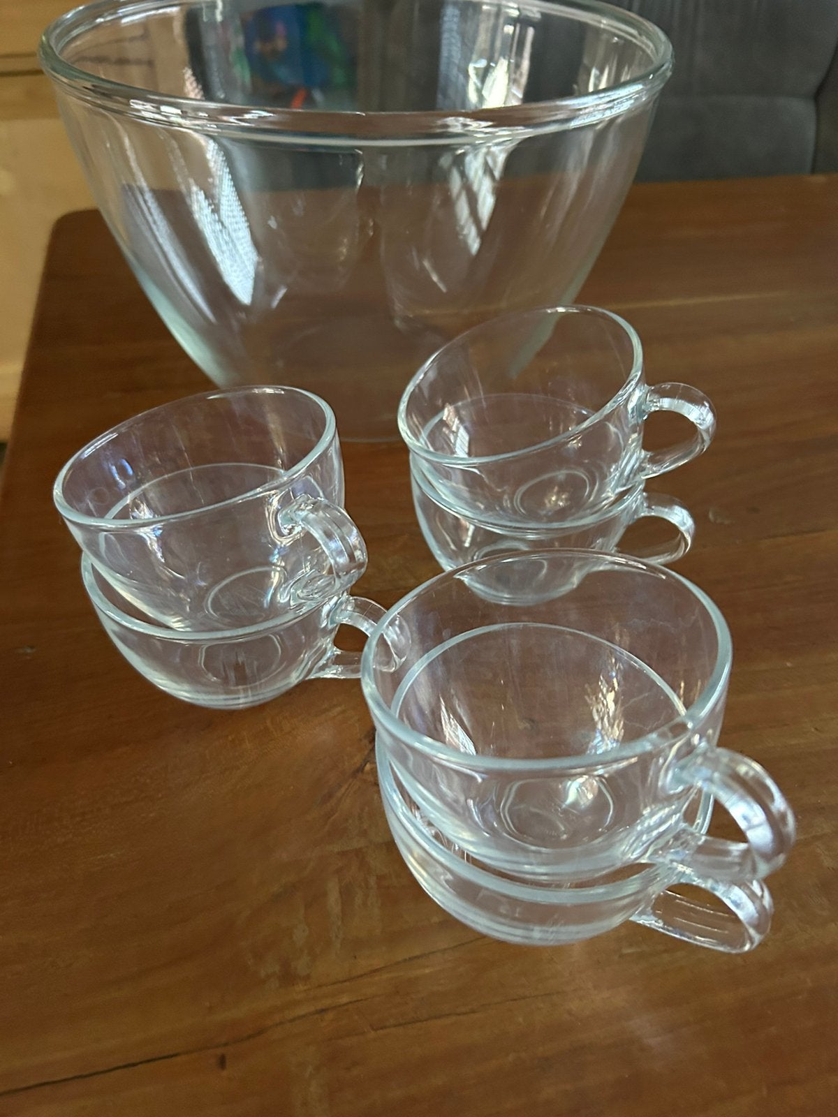 Te koop glazen bowlset, Verzamelen, Glas en Borrelglaasjes, Ophalen, Gebruikt, Overige typen