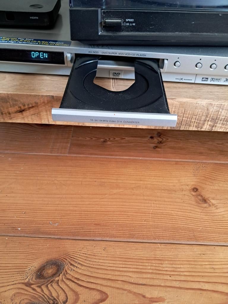 JVC CD-DVD speler, Dvd-speler, Gebruikt, JVC, Met harddisk