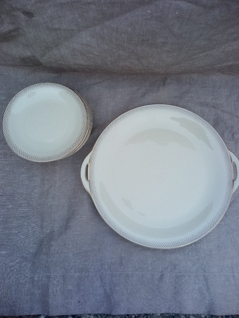 Gebak Set Bavaria Tischenruth, Overige typen, Ophalen of Verzenden, Overige stijlen, Glas