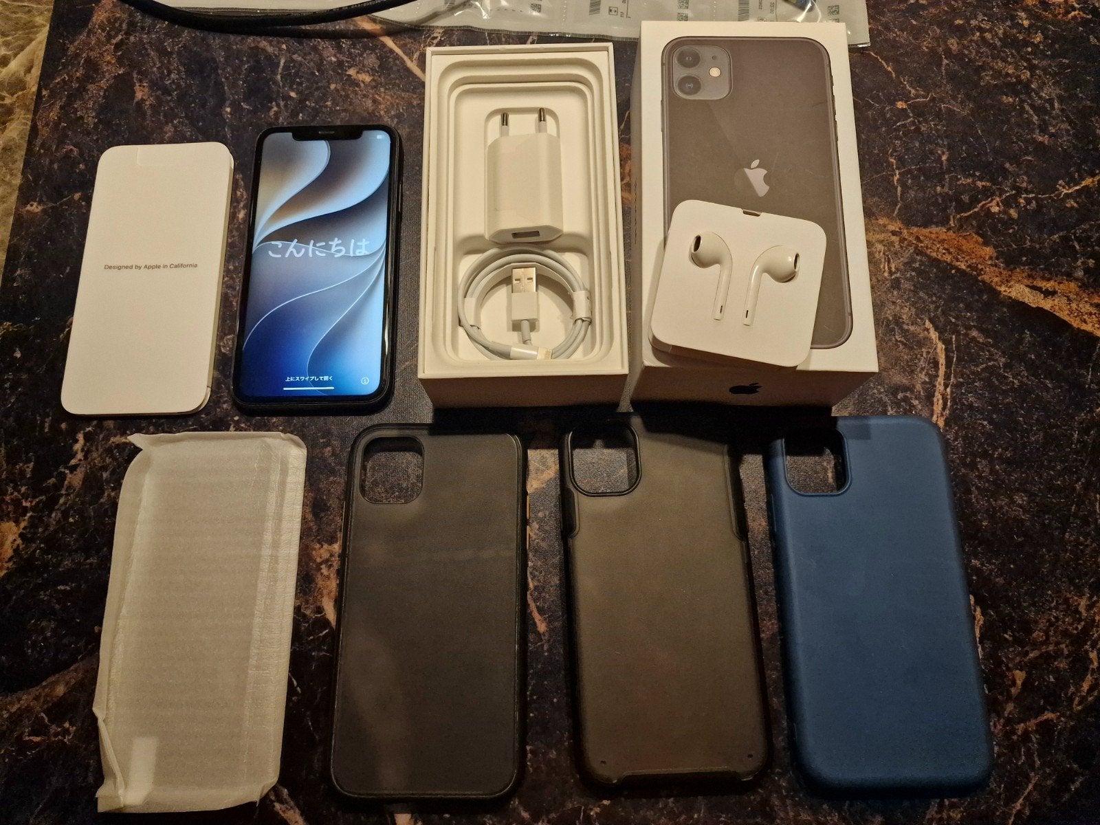 ZGAN iPhone 11 128gb incl originele lader,kabel en oortjes, Ophalen, 128 GB, Zwart, IPhone 11