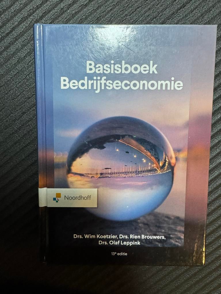 Basisboek Bedrijfseconomie 13e editie, Boeken, Studieboeken en Cursussen, Ophalen of Verzenden, Gamma, Gelezen, HBO