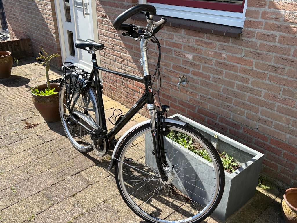 Toerfiets heren Multicycle frame 60, 28 inch, Gebruikt, Vering, Velgrem