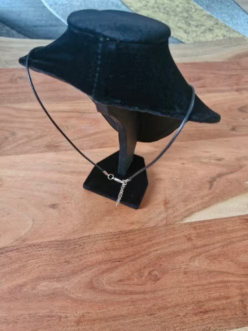 Roze gele hartjes ketting h, Met hanger, Overige materialen, Onbekend, Nieuw