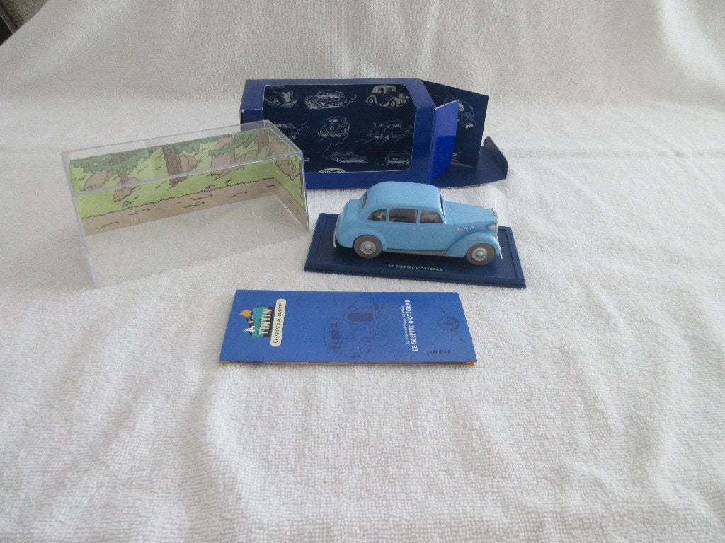 Kuifje auto Cadillac La Salle uit De Scepter van Ottokar ., Ophalen of Verzenden, Kuifje, Zo goed als nieuw, Beeldje of Figuurtje