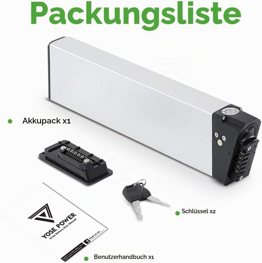 YOSE POWER E-bike Accu 36V 15.6Ah DCH006, Ophalen of Verzenden, Nieuw, 16 tot 18 inch, Overige merken