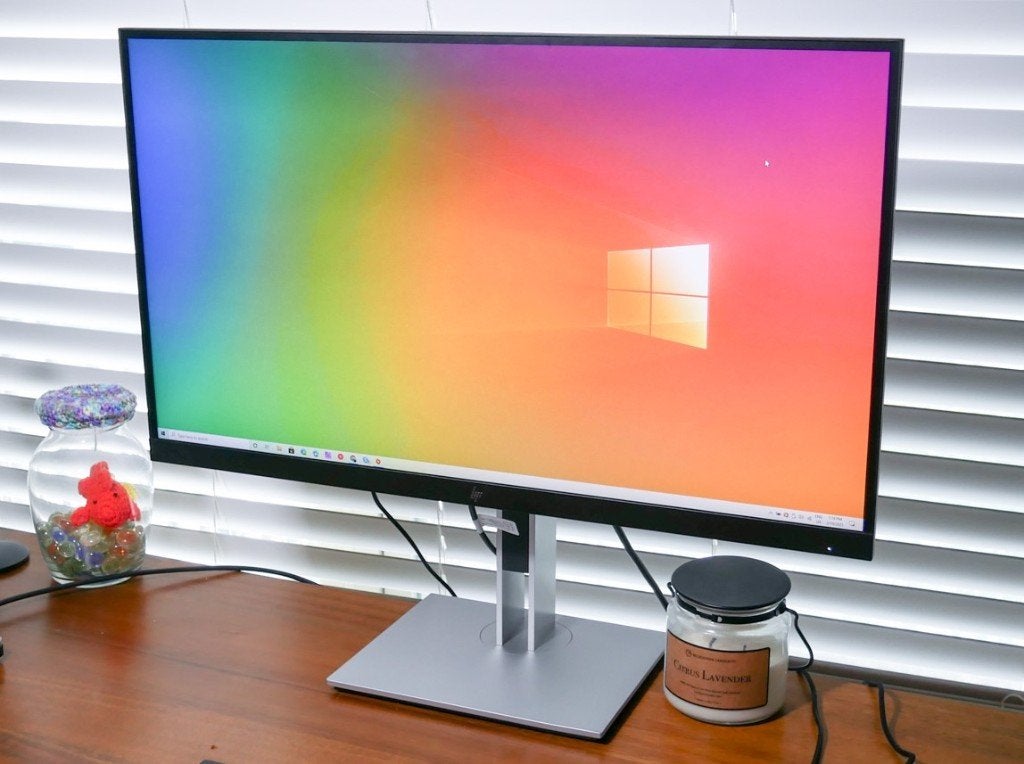 ZGAN 27 Inch Prachtige HP Elitedisplay E27 G4 LCD, Computers en Software, IPS, DisplayPort, 101 t/m 150 Hz, In hoogte verstelbaar