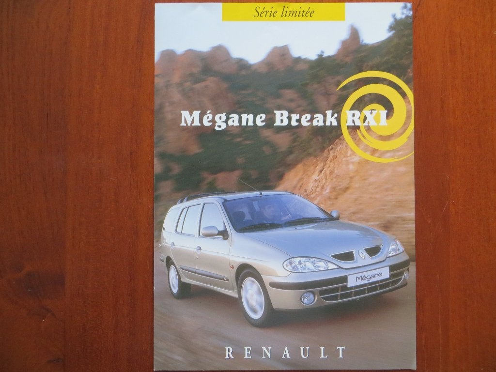 Renault Mégane Break RXI (Série Limitée) (2000), Boeken, Auto's | Folders en Tijdschriften, Ophalen of Verzenden, Zo goed als nieuw