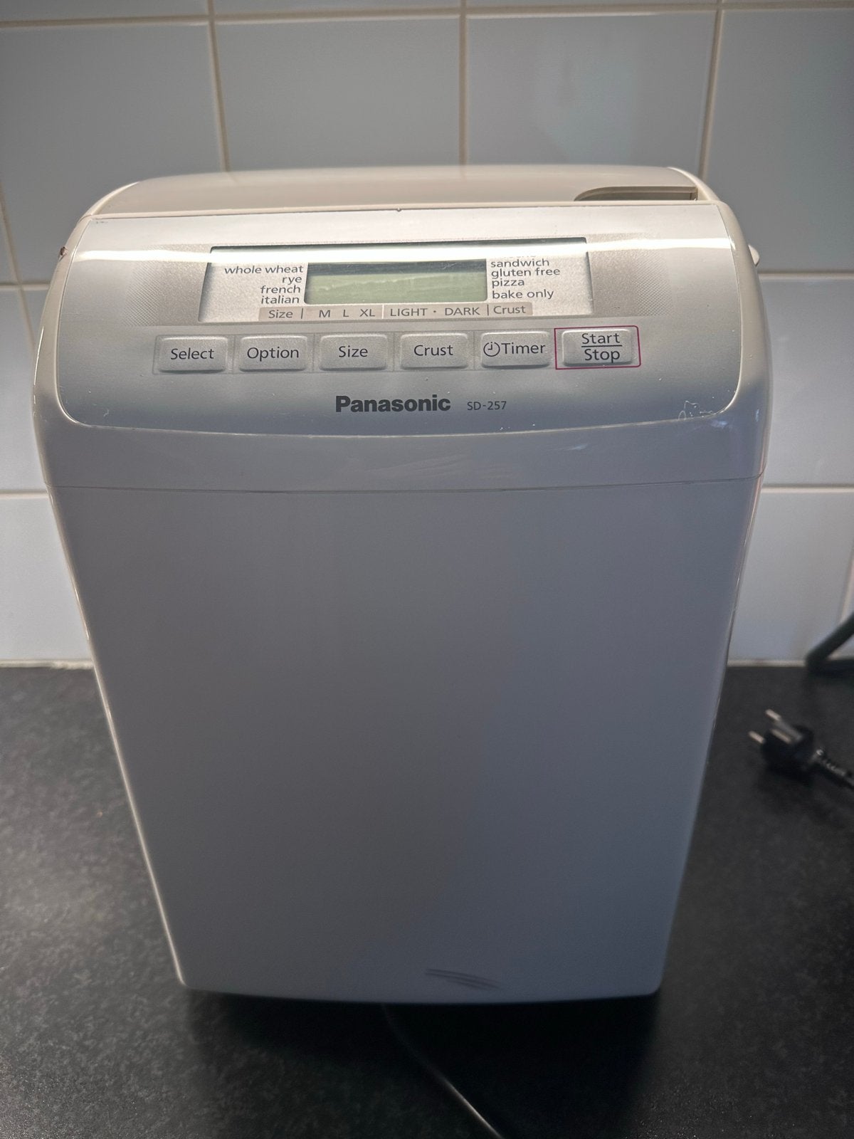 Panasonic SD-257 Broodbakmachine - Zo goed als nieuw, Met timer, 800 tot 1200 gram deeg, Ophalen of Verzenden, Gebruikt