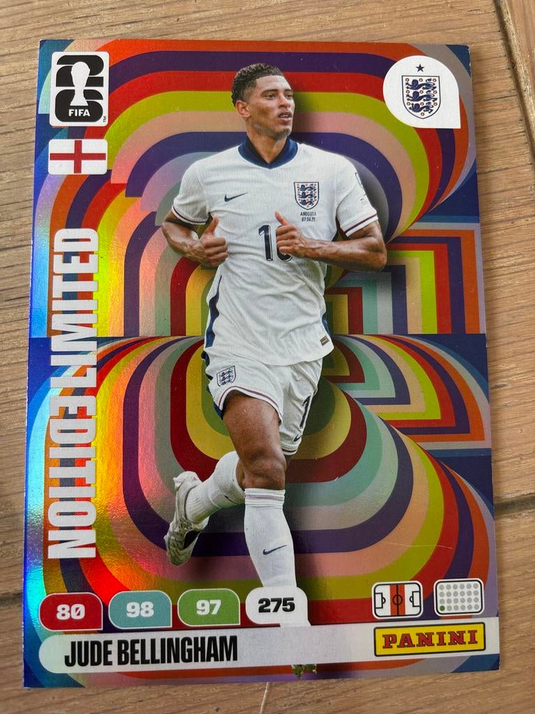 Panini WK 2026 Jude Bellingham XXL kaart, Ophalen of Verzenden, Zo goed als nieuw